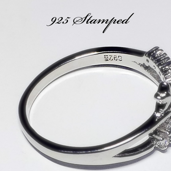 🎀925 Diamonique Star Trail Ring - Picture 4 of 6